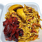 Best C14. Boneless Spareribs, Chicken Wings, Pork Lo Mein (No Rice)-C14.无翅/叉烧捞面 in Beverly, MA